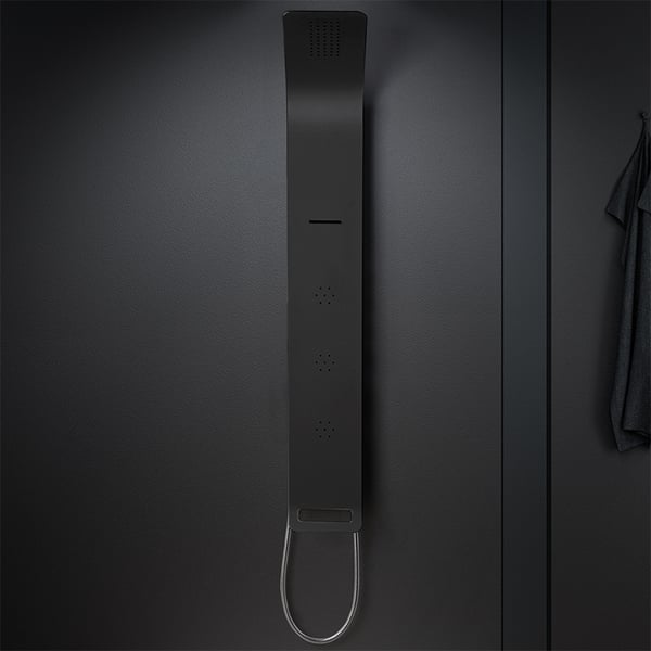 Στήλη Ντους-Υδρομασάζ Icos Astrea Black  Matt